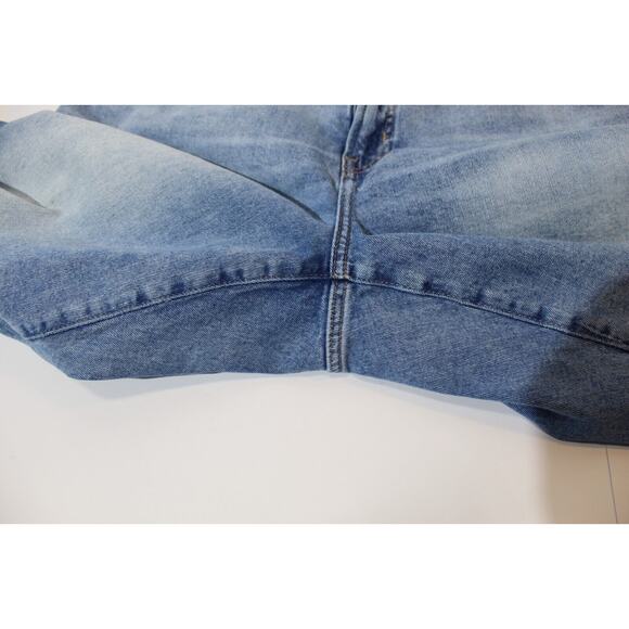 Old Navy O.G. Straight Leg High Rise Lite Wash Blue Jeans Size:20 Distressed - Picture 10 of 16